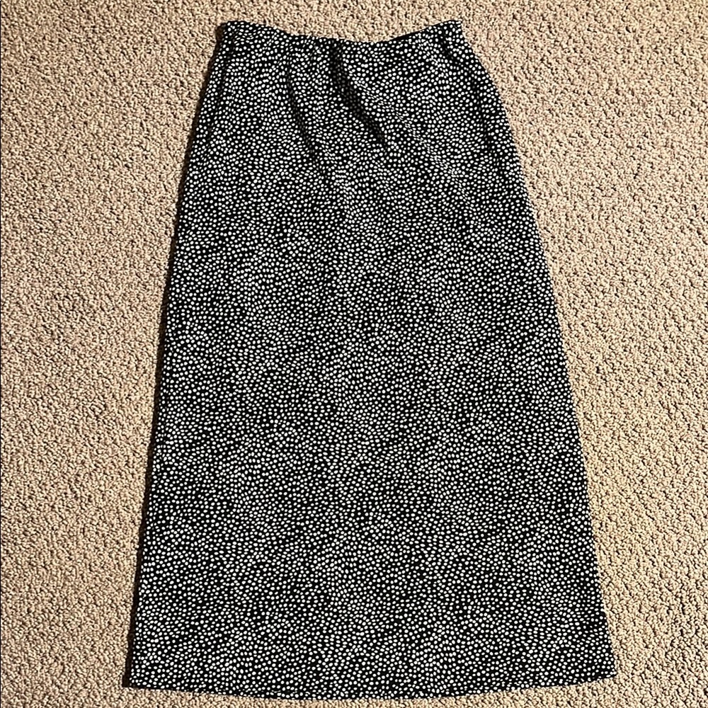 Black and White Polka Dot Skirt